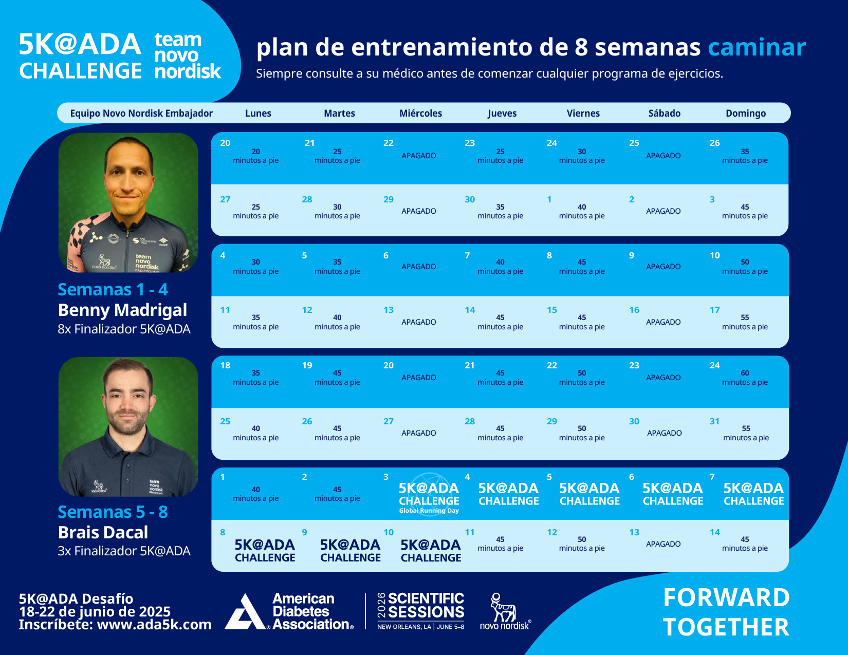 8-Week Walking Training Plan