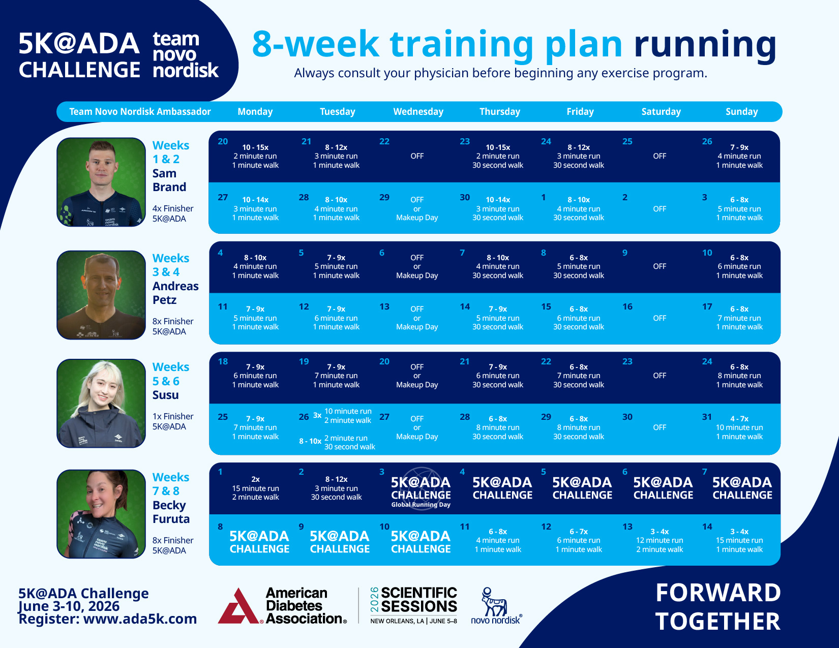 5K@ADA Training Plans