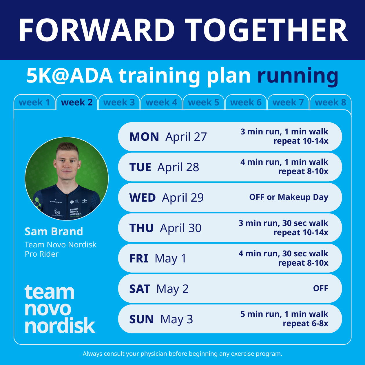 5K Training Plans Week 2 Run