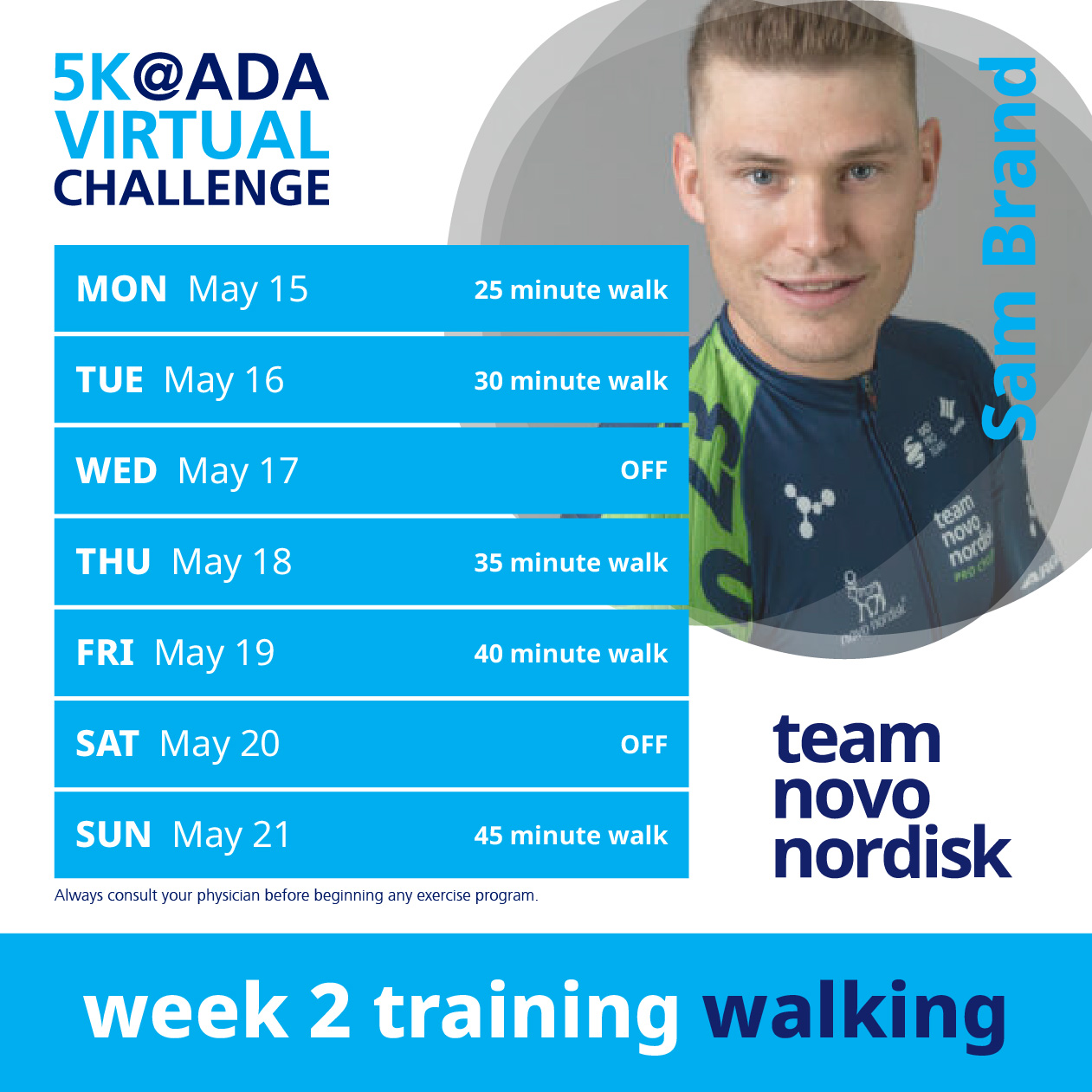 5K Training Plans Week 2 Walk