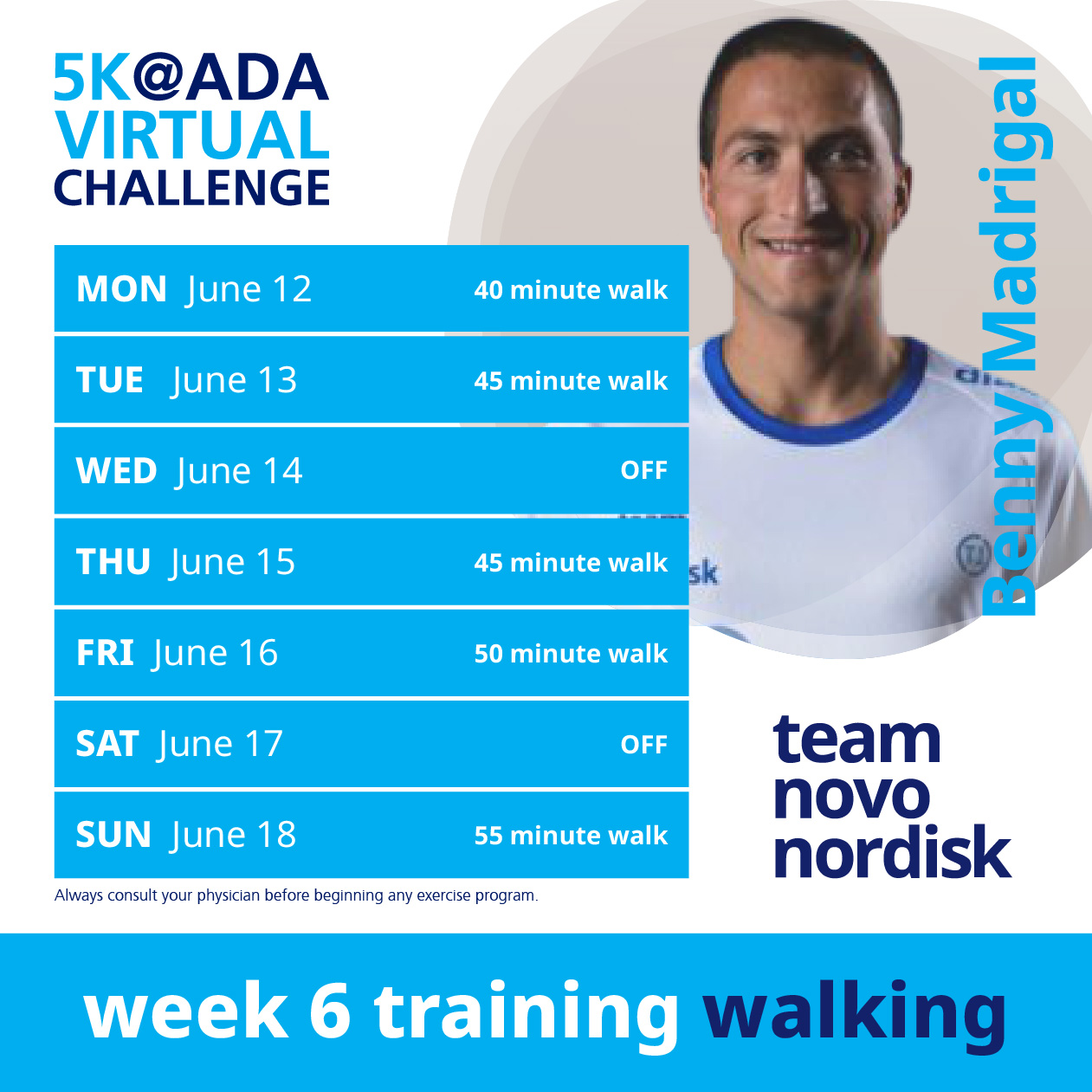 5K Training Plans Week 6 Walk